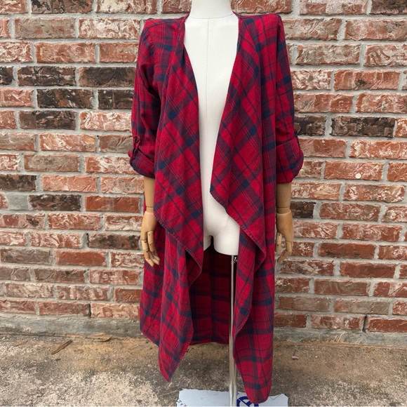 Anthropologie Sweaters - Blakeley Anthropologie plaid long casual fall cardi / L/XL /Excellent condition